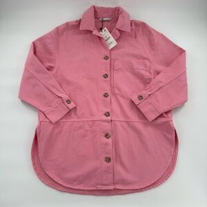 NWT Zara pink denim jacket